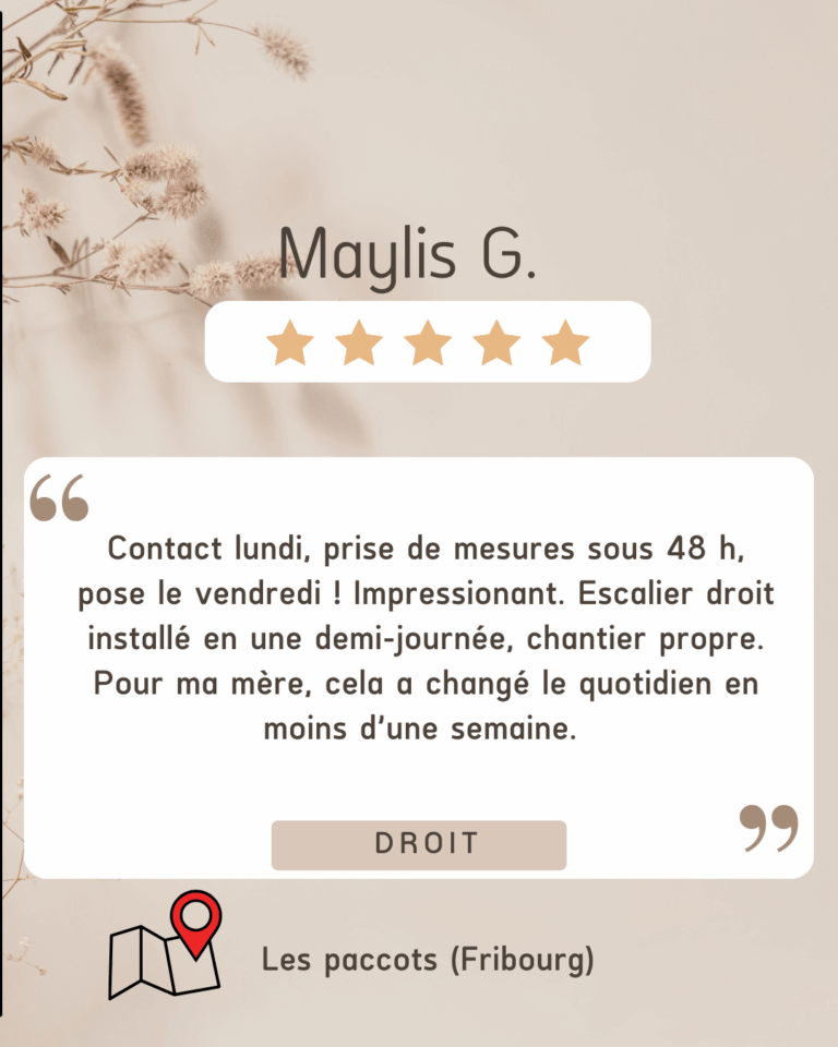 avis client monte-escaliers