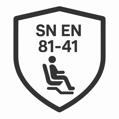 installation de monte-escalier droit à Genève norme SN EN 81-41