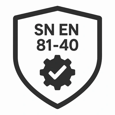 plateforme élévatrice PMR conforme norme SN EN 81-40